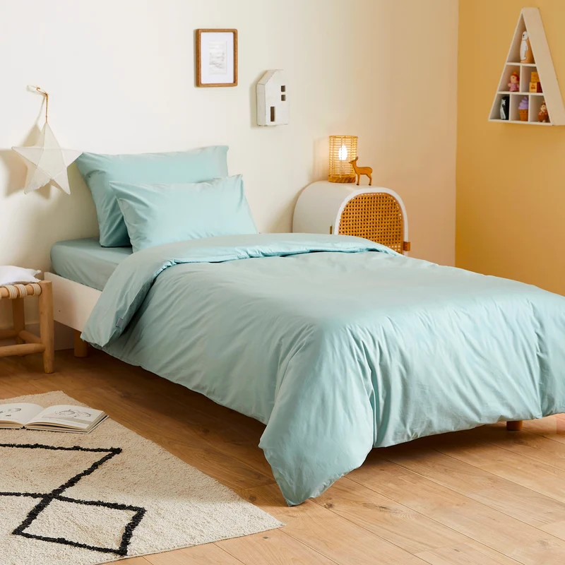 La housse de couette enfant en percale de coton bio