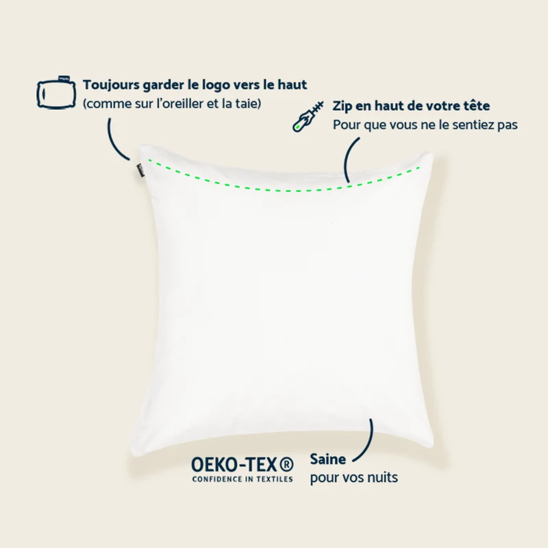 2 sous-taies d’oreiller
