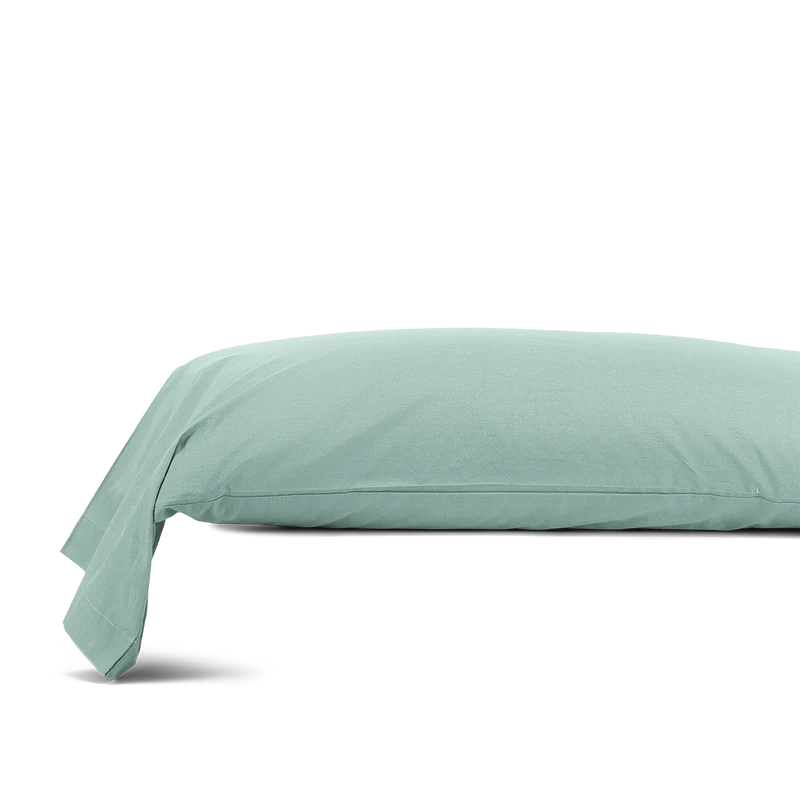 La taie de traversin en percale de coton bio