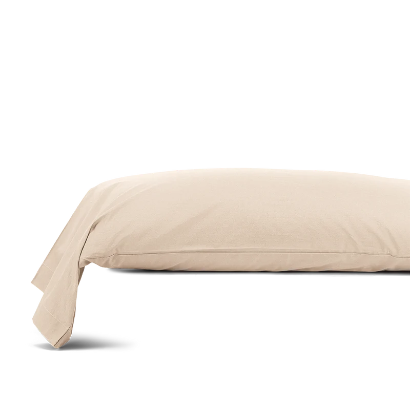 La taie de traversin en percale de coton bio
