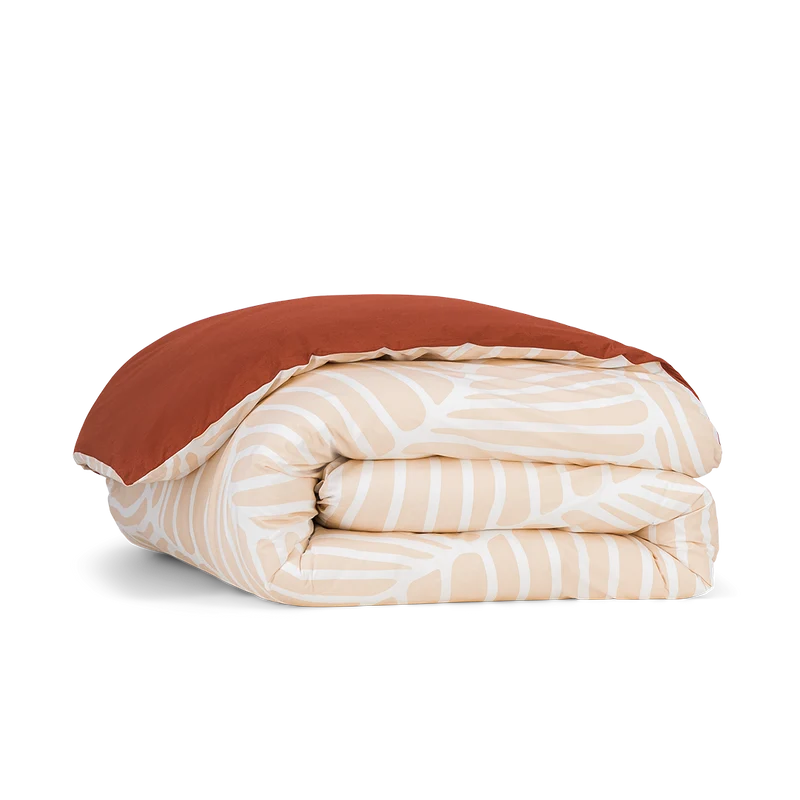 La housse de couette en percale de coton bio