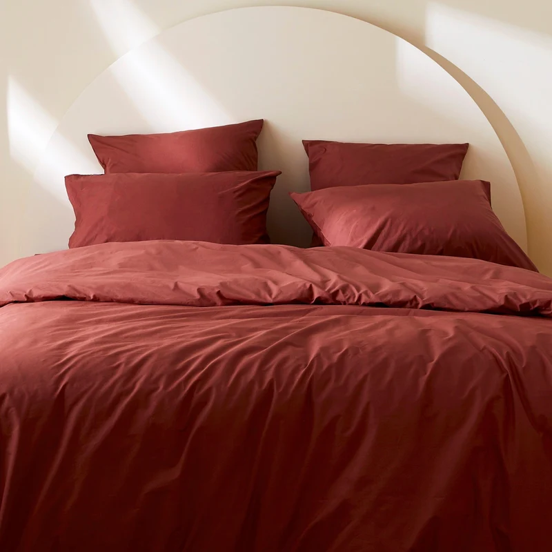 La housse de couette en percale de coton bio