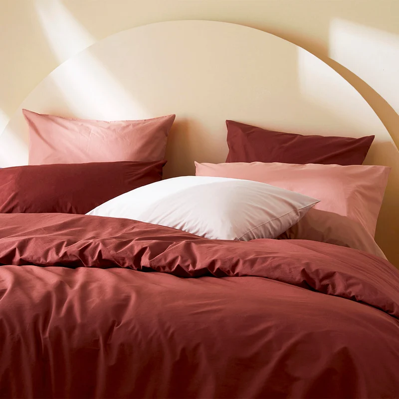 La housse de couette en percale de coton bio