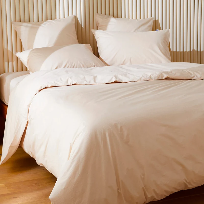 La housse de couette en percale de coton bio