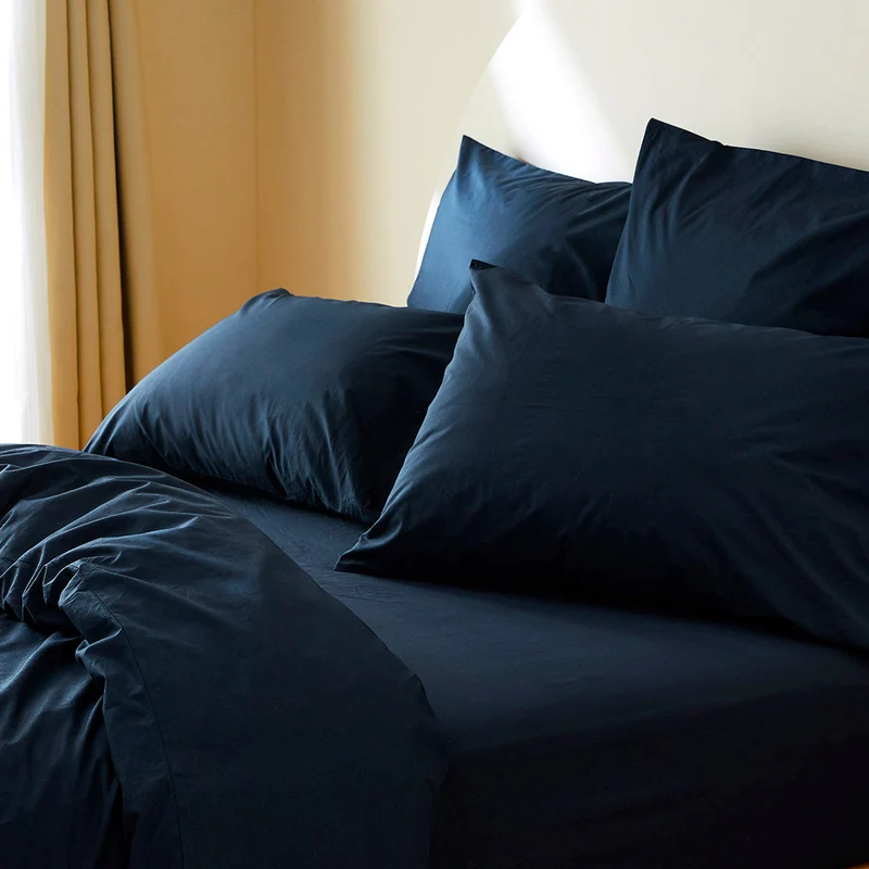 La housse de couette en percale de coton bio