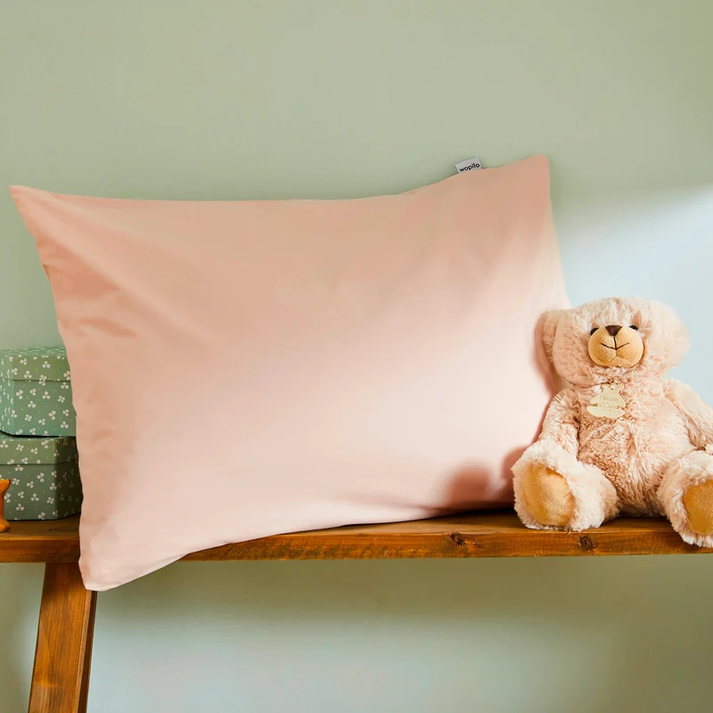 Taie d'oreiller enfant en percale de coton bio
