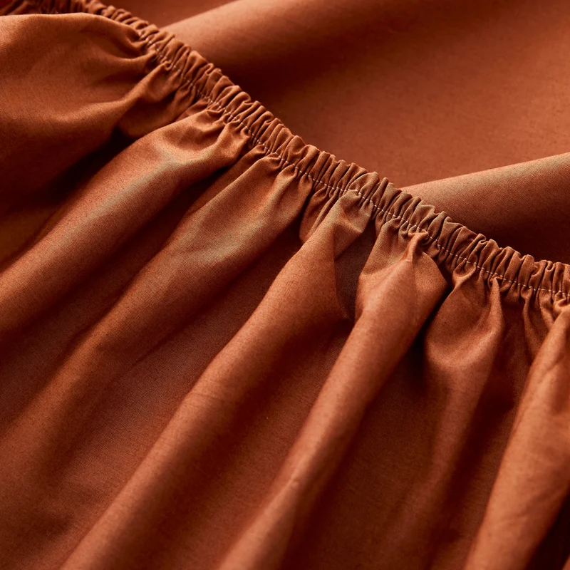 Le drap-housse en percale de coton bio