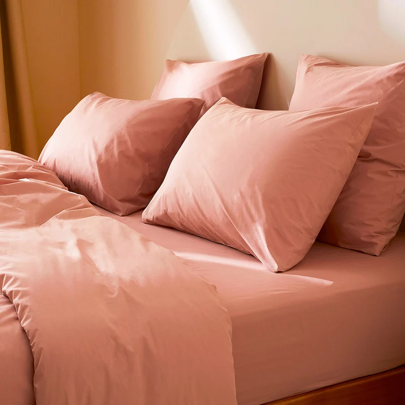 Le drap-housse en percale de coton bio