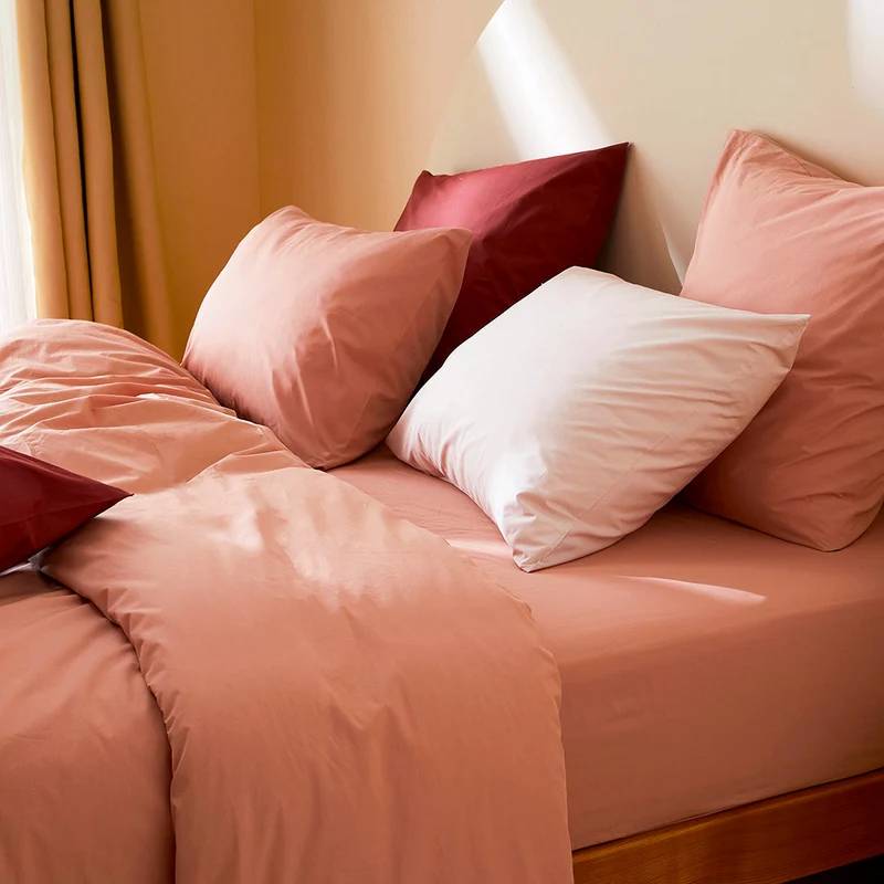 Le drap-housse en percale de coton bio