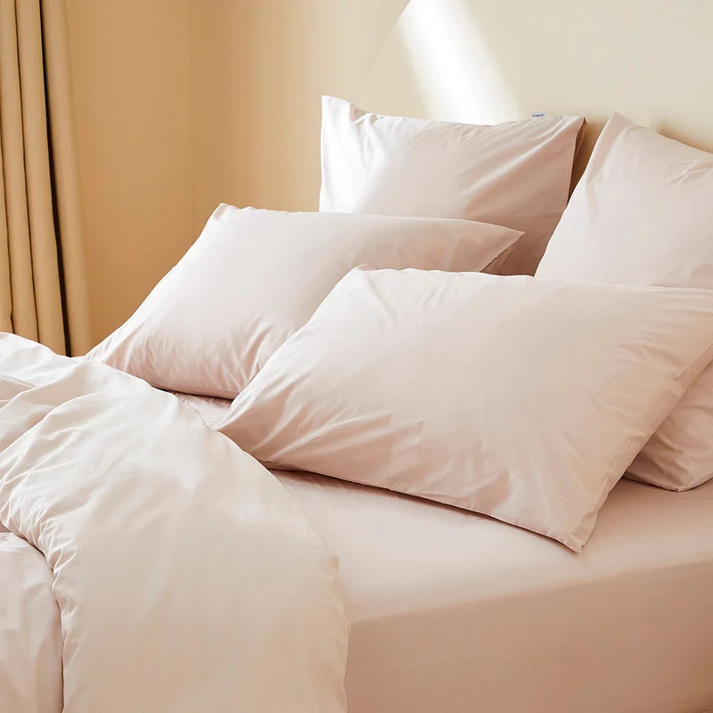 Le drap-housse en percale de coton bio