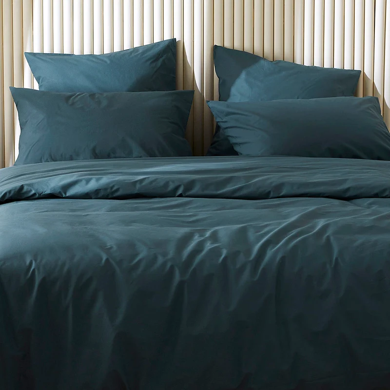 Le drap-housse en percale de coton bio
