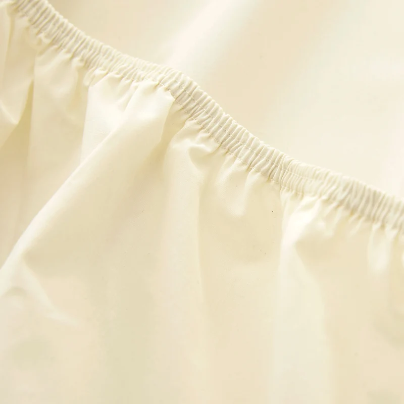Le drap-housse en percale de coton bio