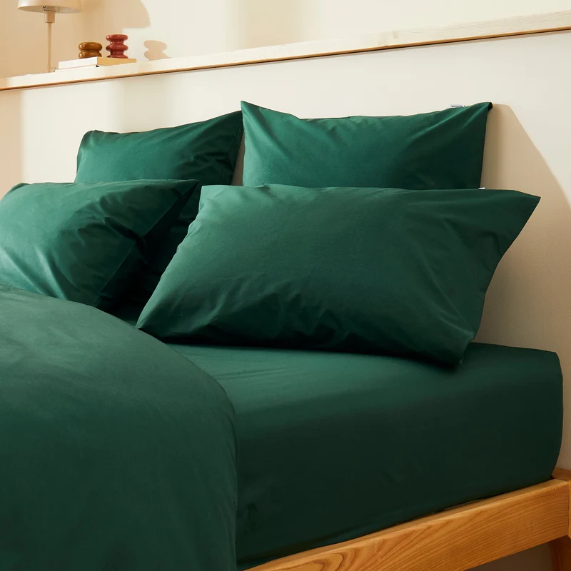 Le drap-housse en percale de coton bio