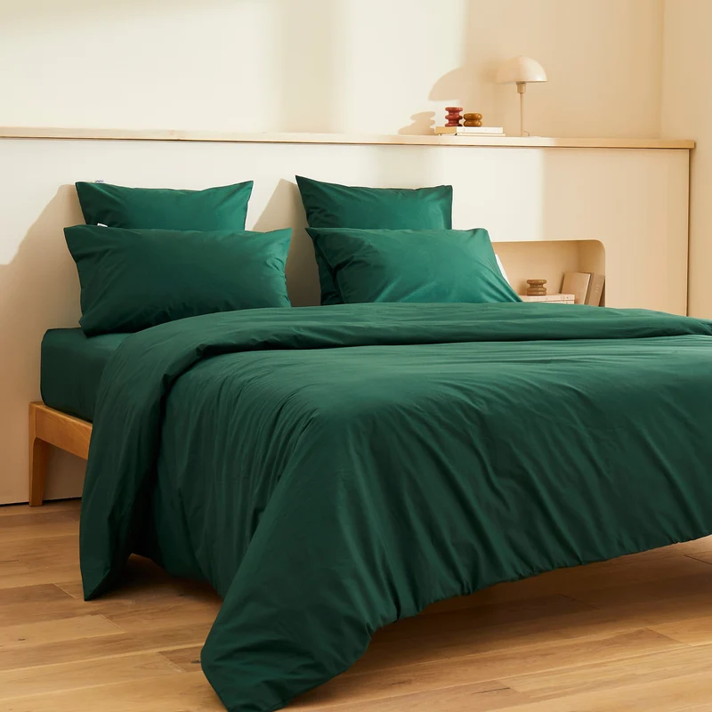 Le drap-housse en percale de coton bio