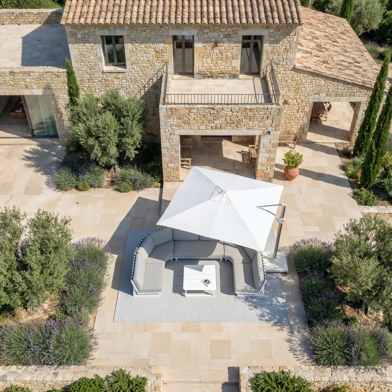 Toile pour parasol déporté Elyra 3x3 m
