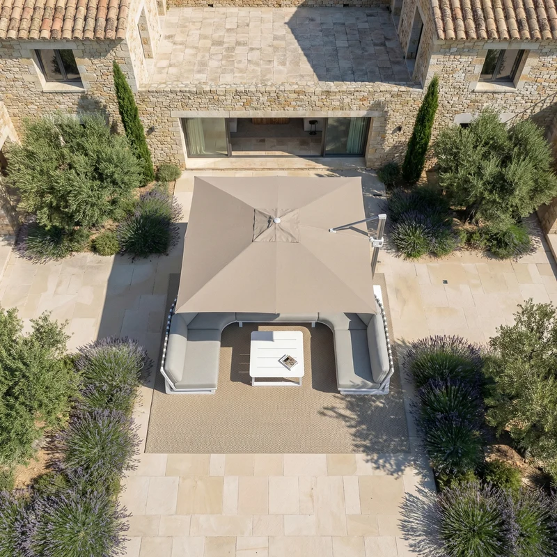 Toile pour parasol déporté Elyra 3x3 m
