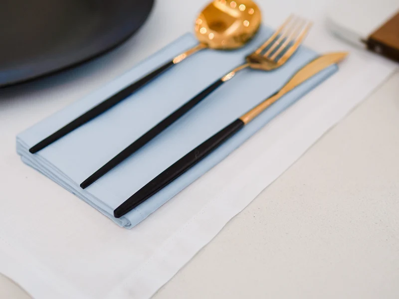 Serviettes de table Mensa Ciel d'opale x2