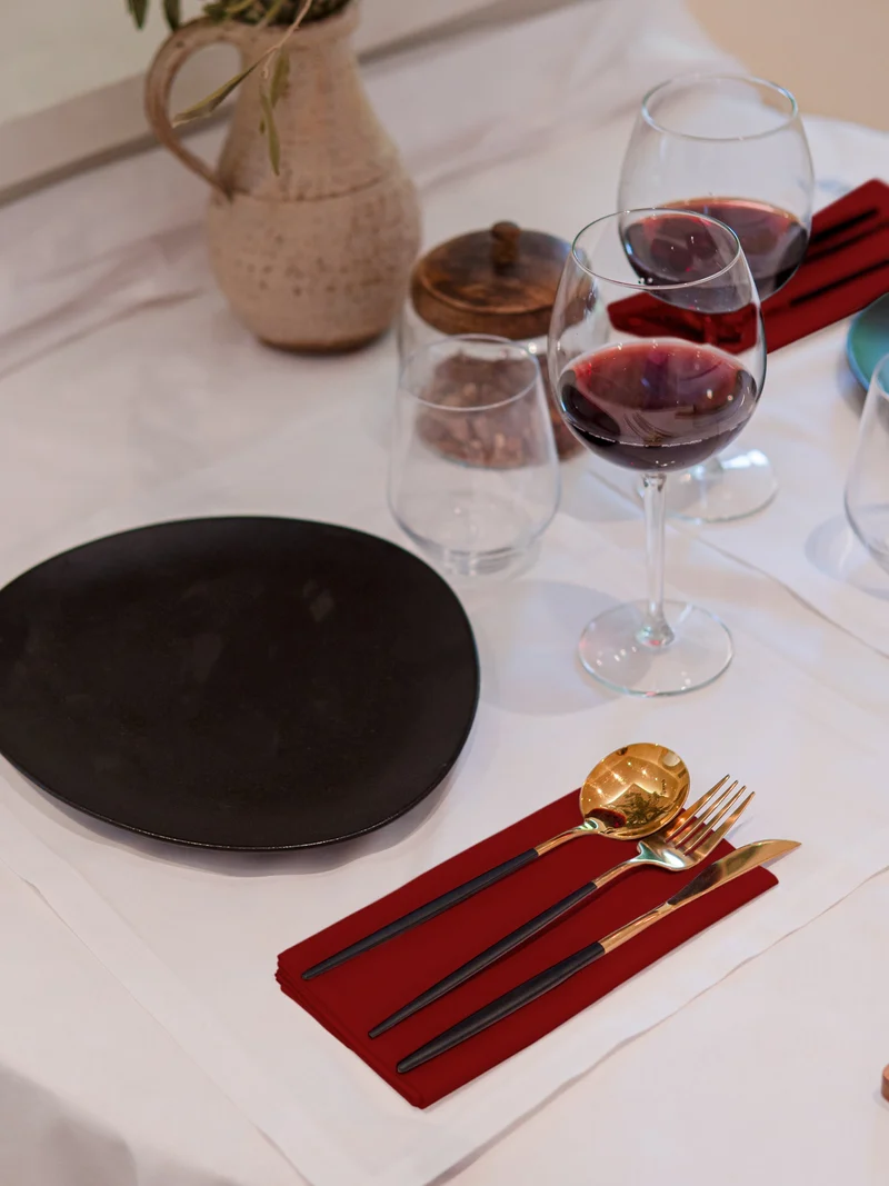 Serviettes de table Mensa Terre rouge x2