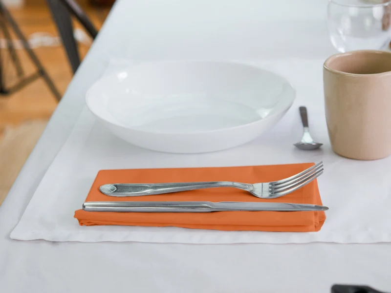 Serviettes de table Mensa Mandarine impériale x2