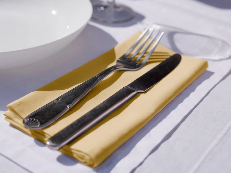 Serviettes de table Mensa Ambre doré x2