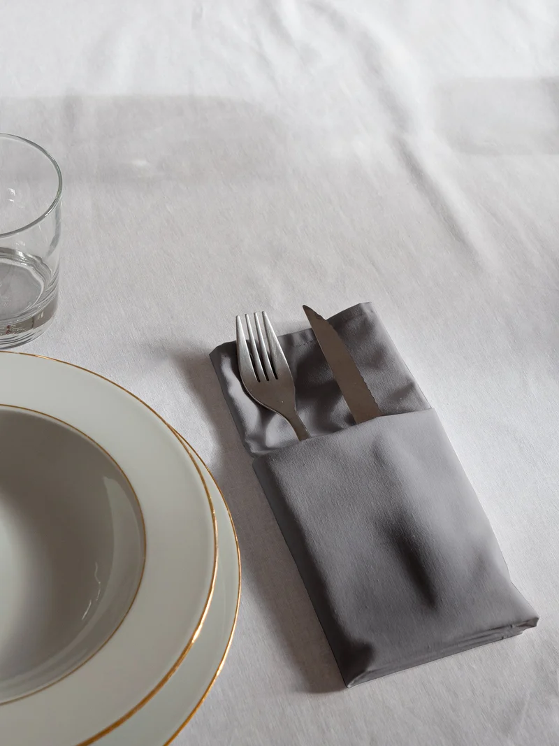 Serviettes de table Mensa Reflet d'ardoise x2