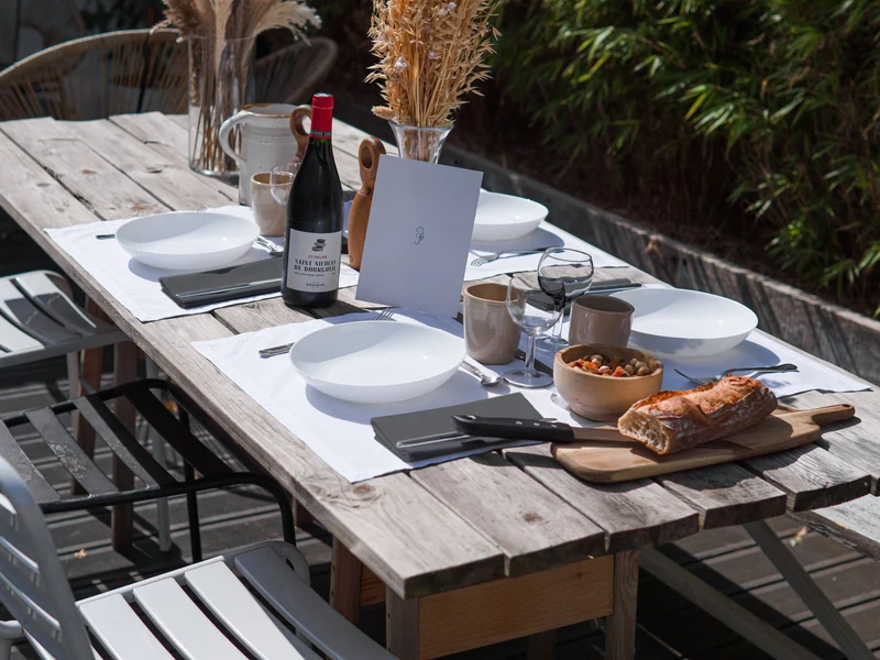 Serviettes de table Mensa Reflet d'ardoise x2