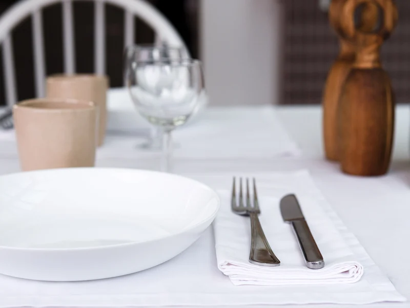 Serviettes de table Mensa Blanc x2