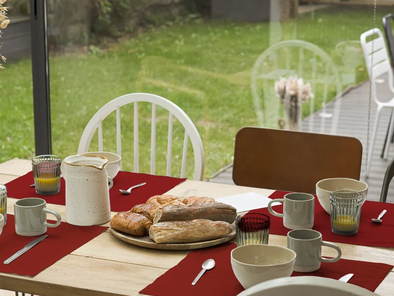 Sets de table Mensa Terre rouge x2