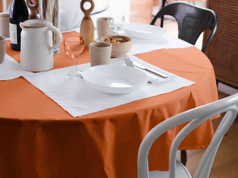 Nappe de table Mensa Mandarine impériale
