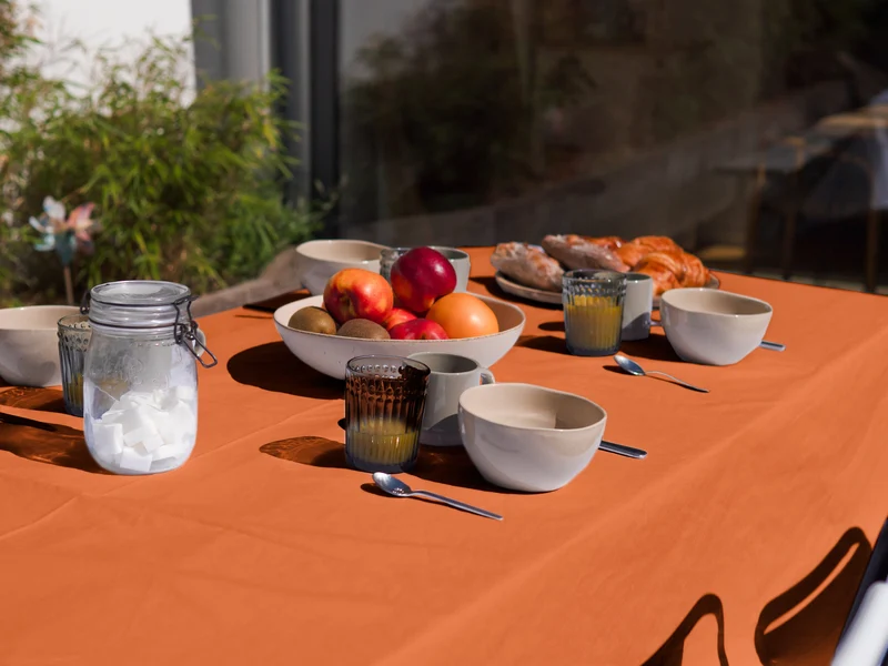 Nappe de table Mensa Mandarine impériale