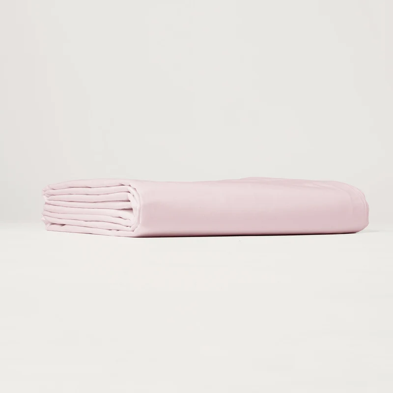 Drap housse en Percale de coton - Rose poudré