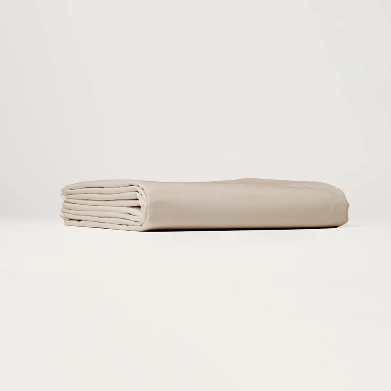 Drap housse en Percale de coton - Beige