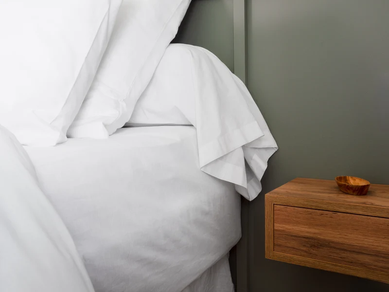 Drap housse en Percale de coton - Blanc