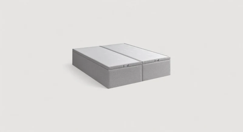 Lit coffre WARREN BOX XXL Flanel Stone