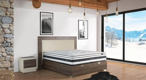 Lit coffre HUGO Bois Vermont Walnut
