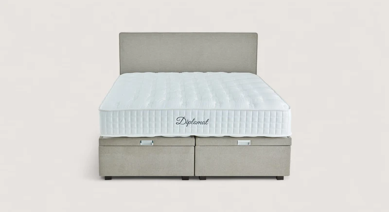 Pack lit coffre, matelas et tête de lit WARREN Guard Liver