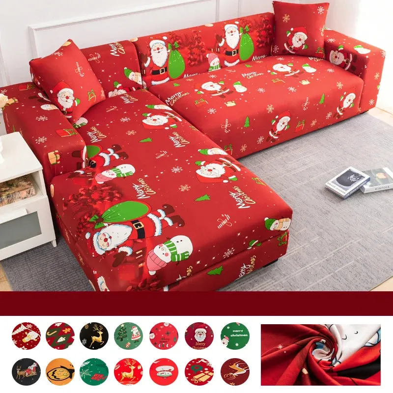 Motifs Noël - Housses de Canapé d'Angle Extensibles