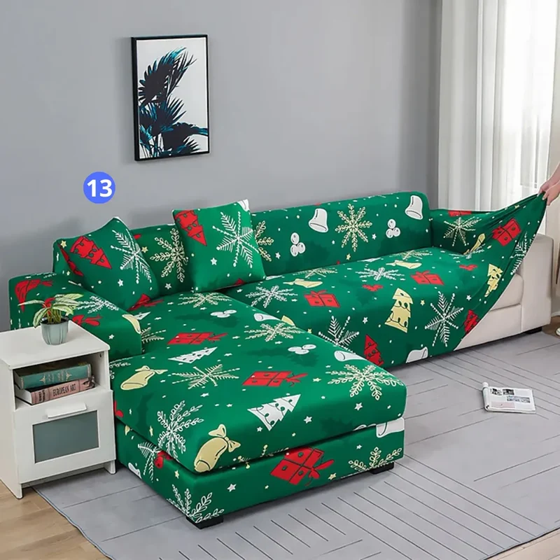 Motifs Noël - Housses de Canapé d'Angle Extensibles