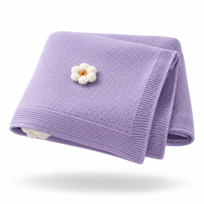 Couverture Fleurie Bebe