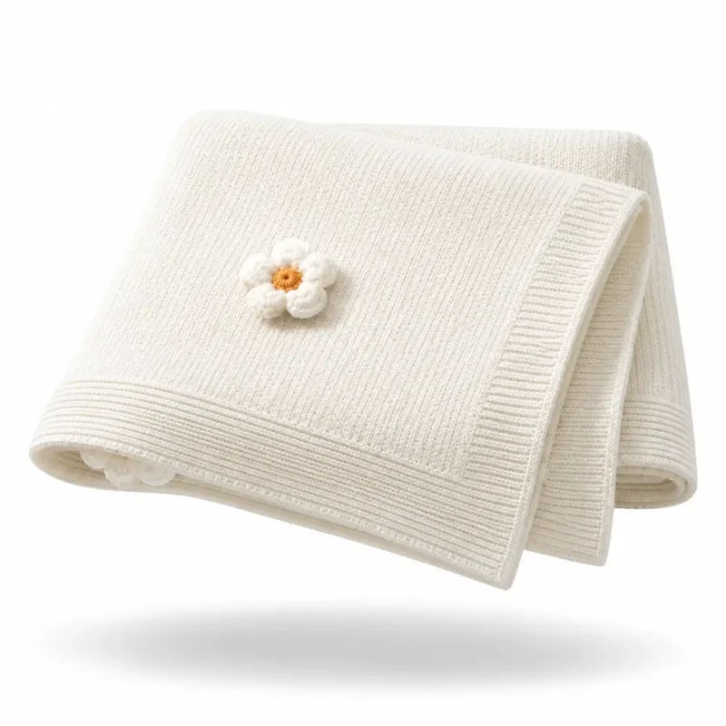 Couverture Fleurie Bebe