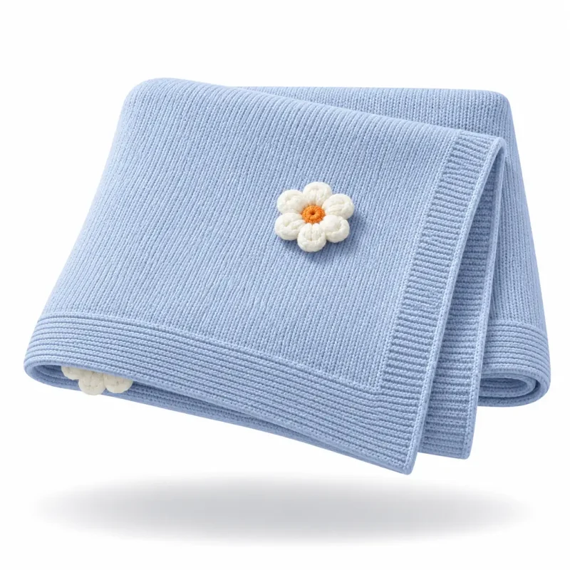 Couverture Fleurie Bebe