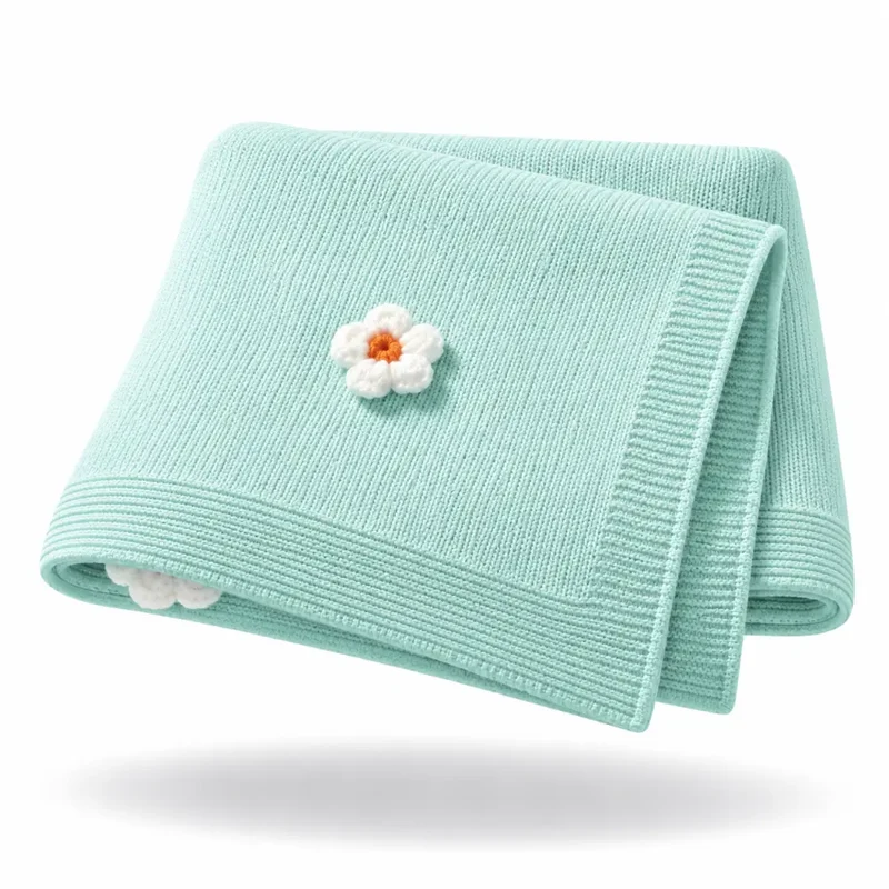 Couverture Fleurie Bebe