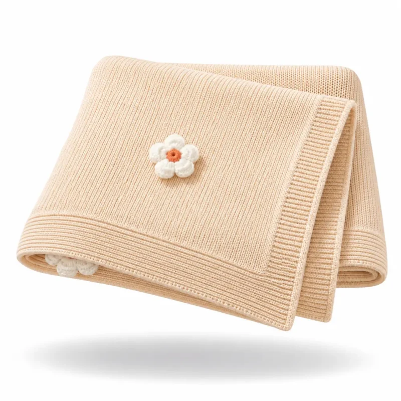 Couverture Fleurie Bebe
