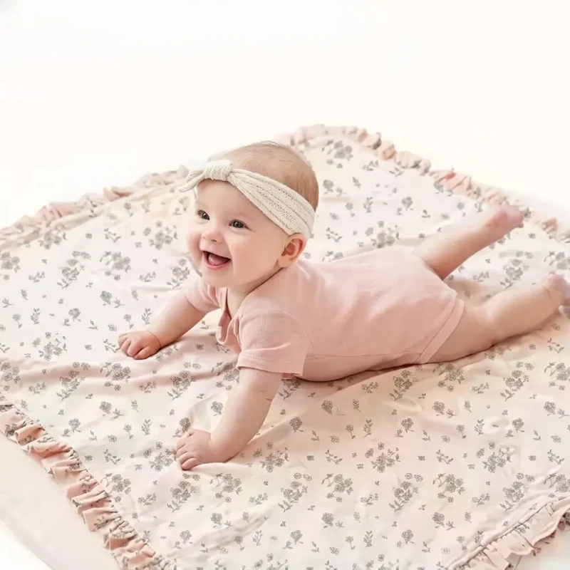Couverture Bebe Fleuri