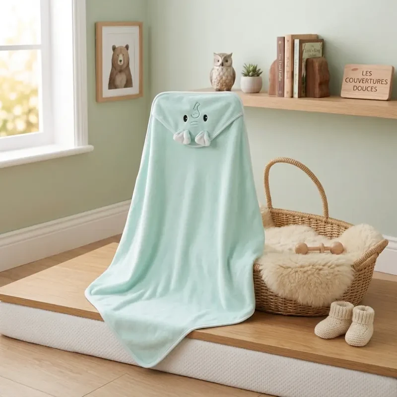 Couverture Bebe avec Capuche