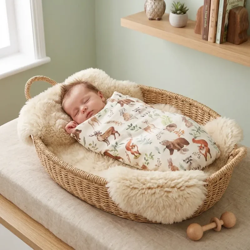 Couverture Bebe Animaux de la Foret
