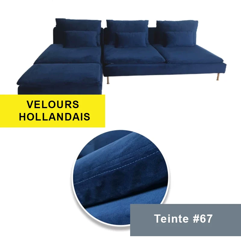 Housse pour canapé d'angle IKEA SODERHAMN 4 places avec méridienne