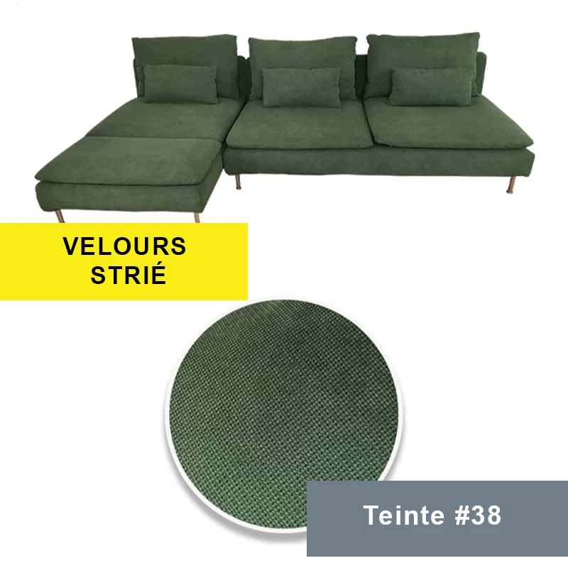 Housse pour canapé d'angle IKEA SODERHAMN 4 places avec méridienne