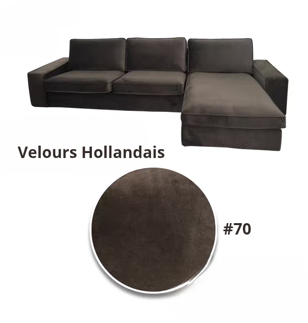 Housse pour canapé d'angle avec méridienne IKEA KIVIK personnalisable
