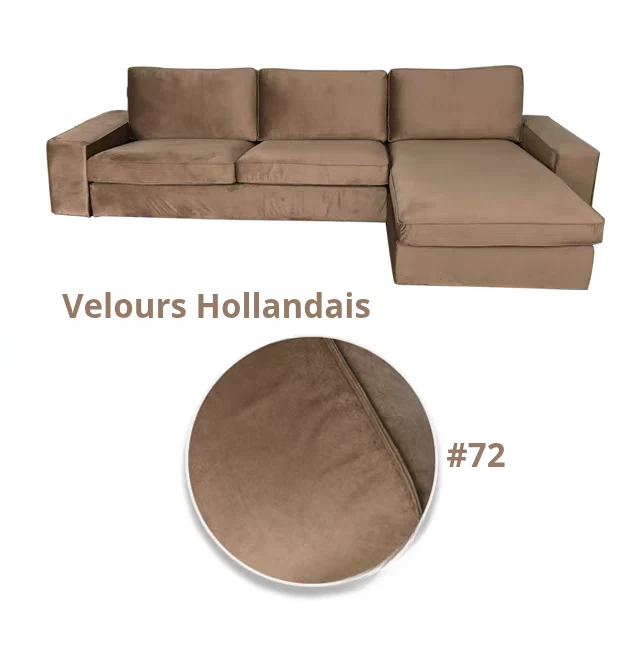 Housse pour canapé d'angle avec méridienne IKEA KIVIK personnalisable